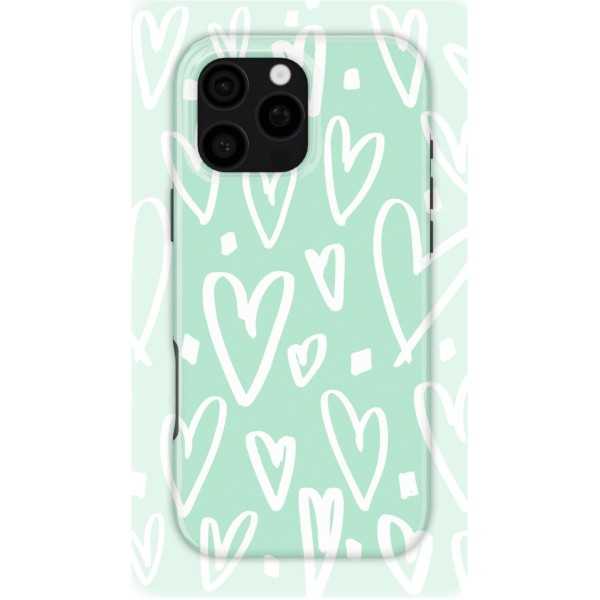 Simple Hearts | Coque de téléphone 3D 2en1 Ultra-résistante