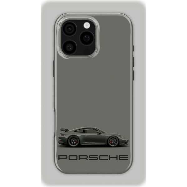 Black Porsche | Coque de téléphone 3D 2en1 Ultra-résistante