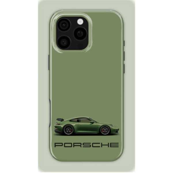 Kaki Porsche | Coque de téléphone 3D 2en1 Ultra-résistante