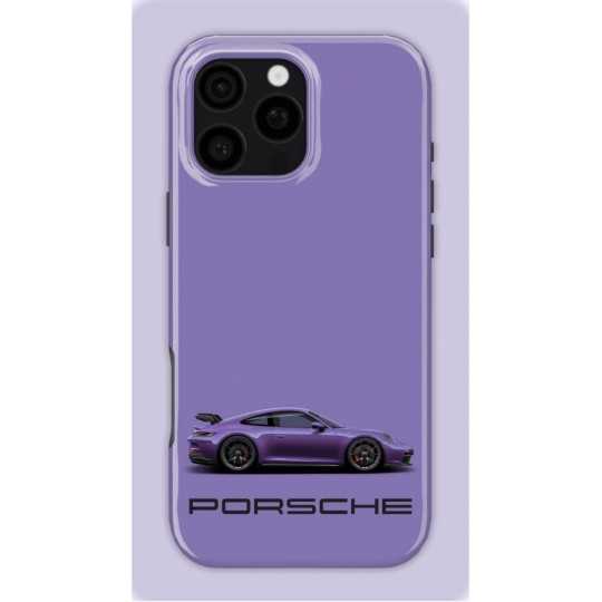 Purple Porsche | Coque de téléphone 3D 2en1 Ultra-résistante