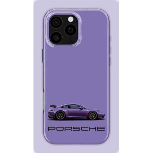 Purple Porsche | Coque de téléphone 3D 2en1 Ultra-résistante