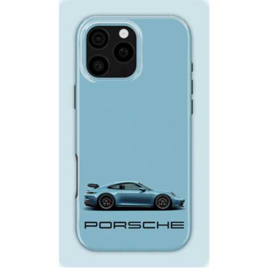 Blue Porsche | Coque de téléphone 3D 2en1 Ultra-résistante