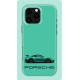 Turquoise Porsche | Coque de téléphone 3D 2en1 Ultra-résistante