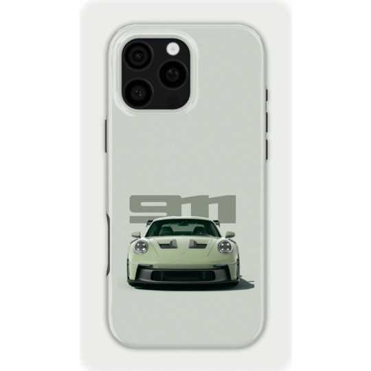 Bland Green Porsche | Coque de téléphone 3D 2en1 Ultra-résistante