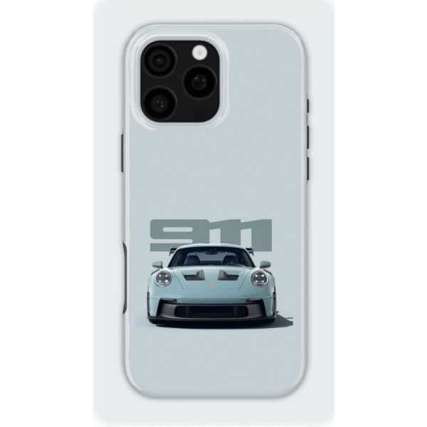 Bland Blue Porsche | Coque de téléphone 3D 2en1 Ultra-résistante