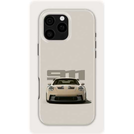 Bland Yellow Porsche | Coque de téléphone 3D 2en1 Ultra-résistante