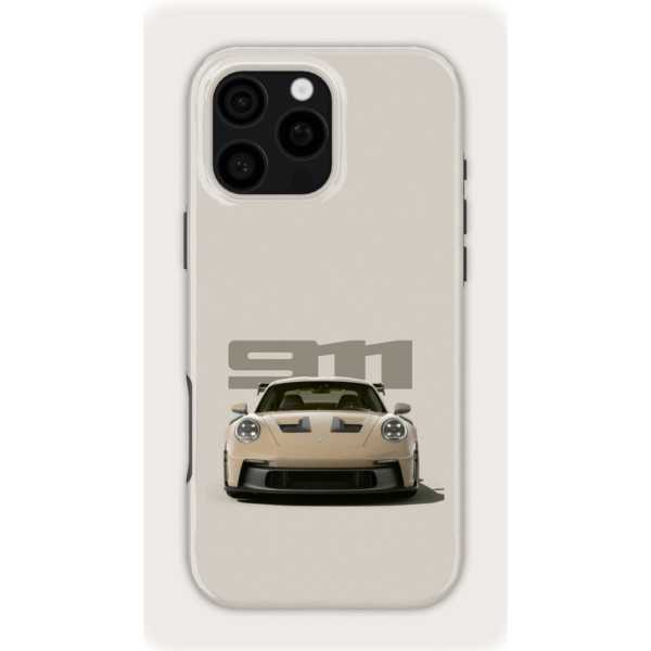 Bland Yellow Porsche | Coque de téléphone 3D 2en1 Ultra-résistante