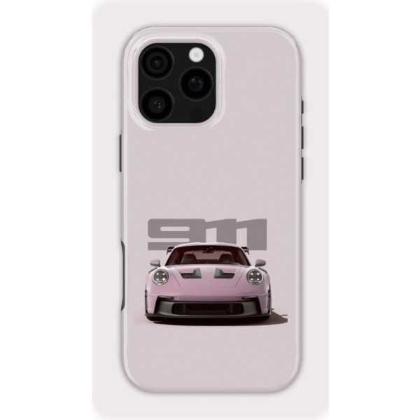 Bland Pink Porsche | Coque de téléphone 3D 2en1 Ultra-résistante