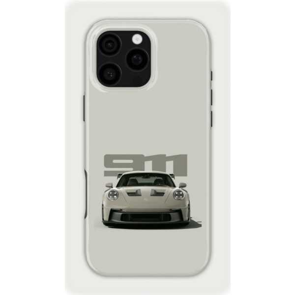 Bland Grey Porsche | Coque de téléphone 3D 2en1 Ultra-résistante