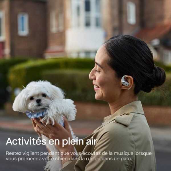 SHOKZ OpenFit 2+ - Ecouteurs bluetooth TWS à conduction osseuse
