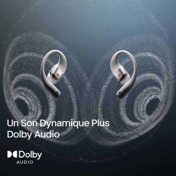 SHOKZ OpenFit 2+ - Ecouteurs bluetooth TWS à conduction osseuse