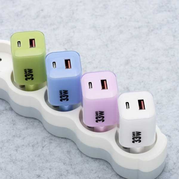 FORCELL F-ENERGY CRYSTAL Chargeur secteur USB-C USB-A GaN3 33W avec...