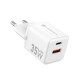 FORCELL F-ENERGY Mini chargeur blanc compacte GaN3 35W USB-C USB-A