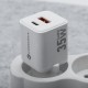 FORCELL F-ENERGY Mini chargeur blanc compacte GaN3 35W USB-C USB-A