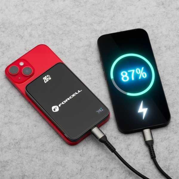 FORCELL F-ENERGY Batterie externe MagSafe super fine 5 000mAh 15W U...