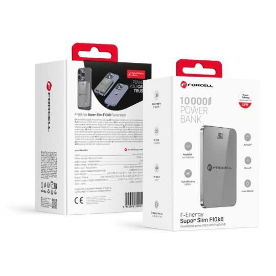 FORCELL F-ENERGY Batterie externe MagSafe super fine 10 000mAh 15W USB-C