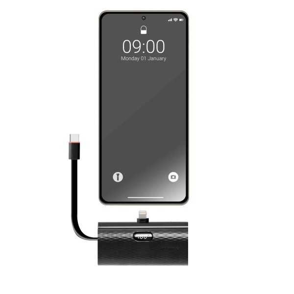 FORCELL F-ENERGY Batterie externe avec câble USB-C et connecteur Li...
