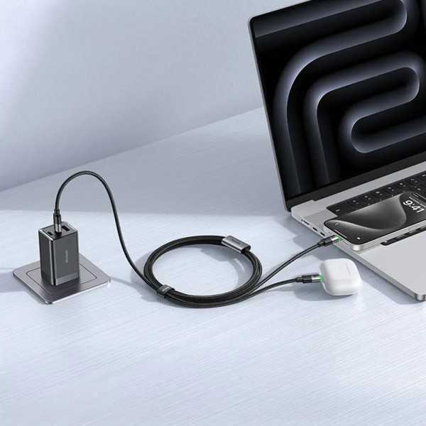 MCDODO Câble USB-C vers 2x USB-C 100W 1.5m Noir