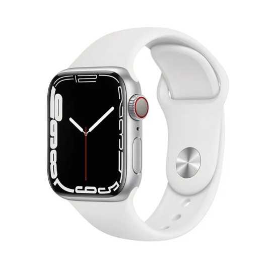 Bracelet APPLE Watch Sport Blanc en silicone
