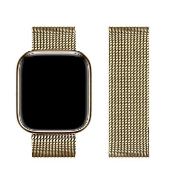 Bracelet APPLE Watch Milanais Or en acier inoxydable