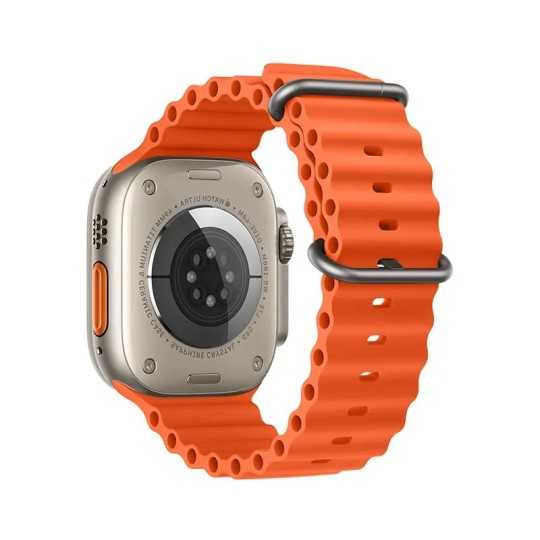 Bracelet APPLE Watch Océan Orange en silicone
