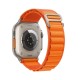Bracelet APPLE Watch Boucle Alpine Orange en fibre de polyester