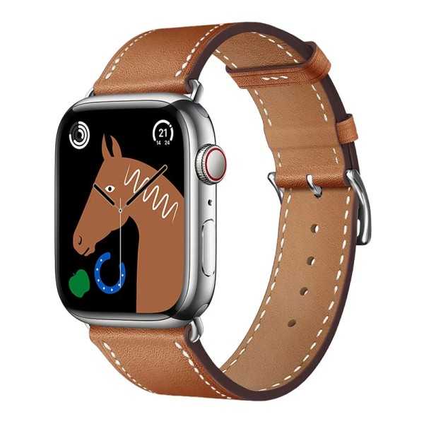 Bracelet APPLE Watch en Cuir écologique Marron