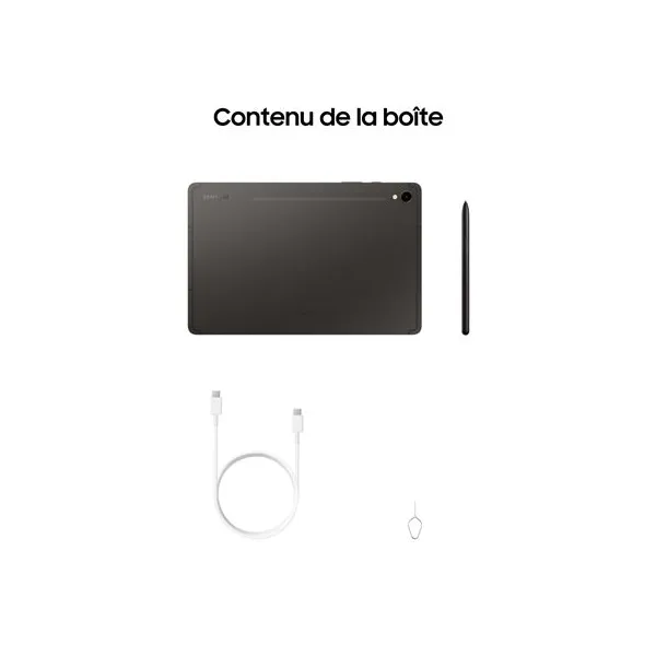 Contenu du coffret SAMSUNG Galaxy Tab S9 Gris - Neuf