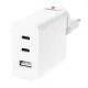 MYWAY CHARGEUR SECTEUR MONDE EU/US/UK/AUS 15W 2 USB-C USB-A