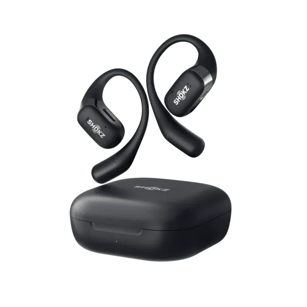 SHOKZ OpenFit Noir - Ecouteurs bluetooth TWS à conduction osseuse
