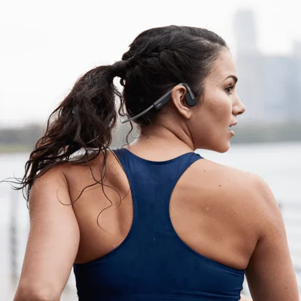 SHOKZ OpenMove Gris - Ecouteurs bluetooth TWS à conduction osseuse