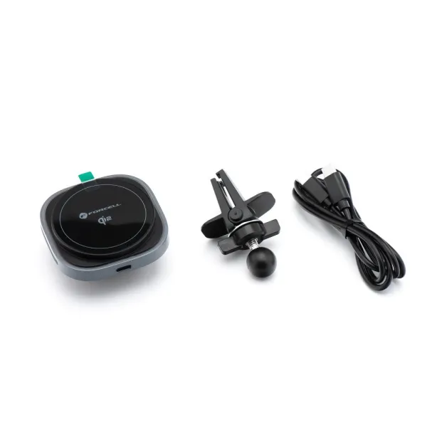 FORCELL F-GRIP Support de téléphone magnétique compatible Magsafe et induction pour grille de ventilation