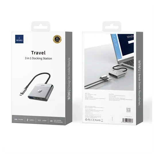 WIWU Adapteur USB-C 3 en 1