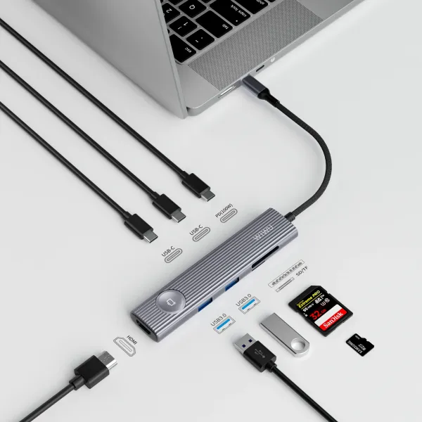 WIWU Hub USB-C 8 en 1 multifonction