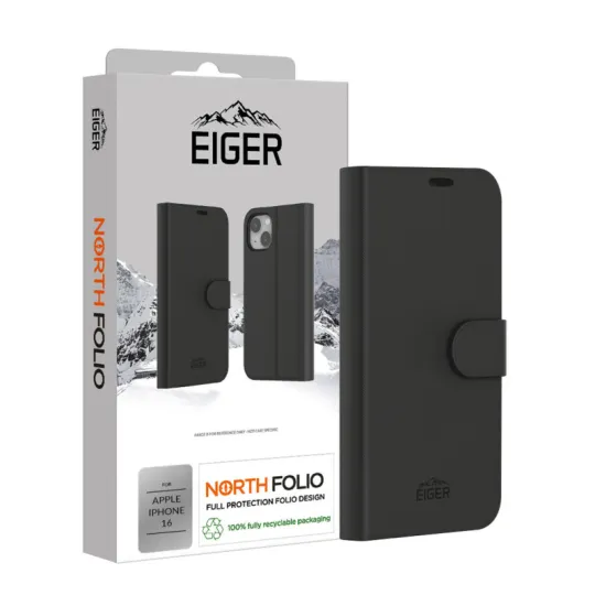 EIGER Coque à rabat magnétique iPhone 17 (Tous les modèles)