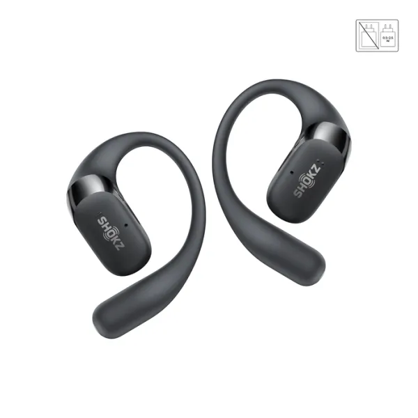 SHOKZ OpenFit 2 - Ecouteurs bluetooth TWS à conduction osseuse noir