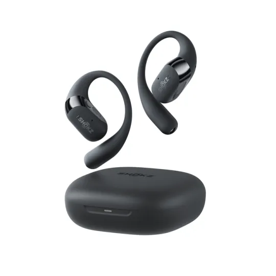 SHOKZ OpenFit 2 - Ecouteurs bluetooth TWS à conduction osseuse noir