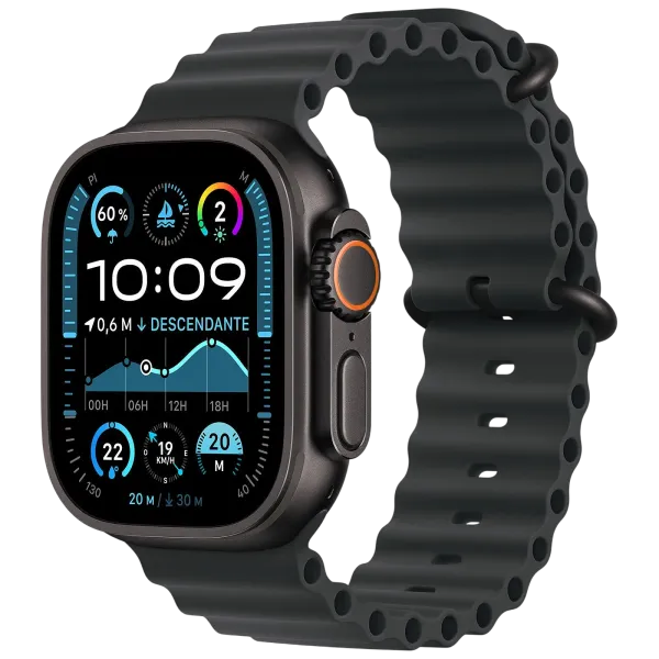 APPLE Watch Ultra 3 Bracelet Océan Noir Boitier Titane noir