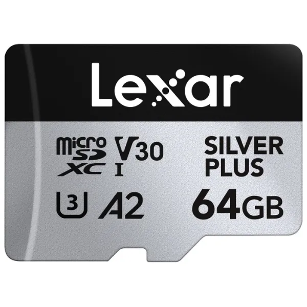 LEXAR Carte microSDXC Silver Plus 64 Go