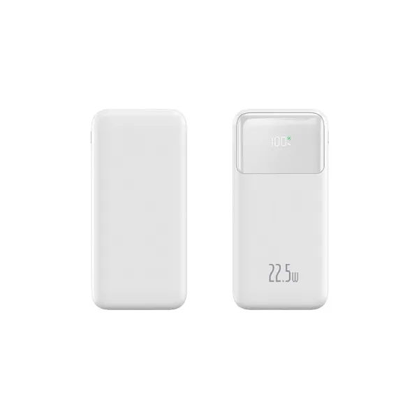 MOXIE Batterie de secours avec affichage digital capacité 10000 mAh blanc