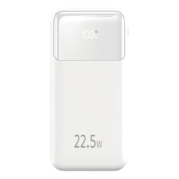 MOXIE Batterie de secours avec affichage digital capacité 10000 mAh blanc