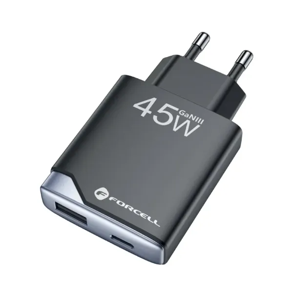 FORCELL F-Energy Chargeur réseau 45W port USB-C et USB-A