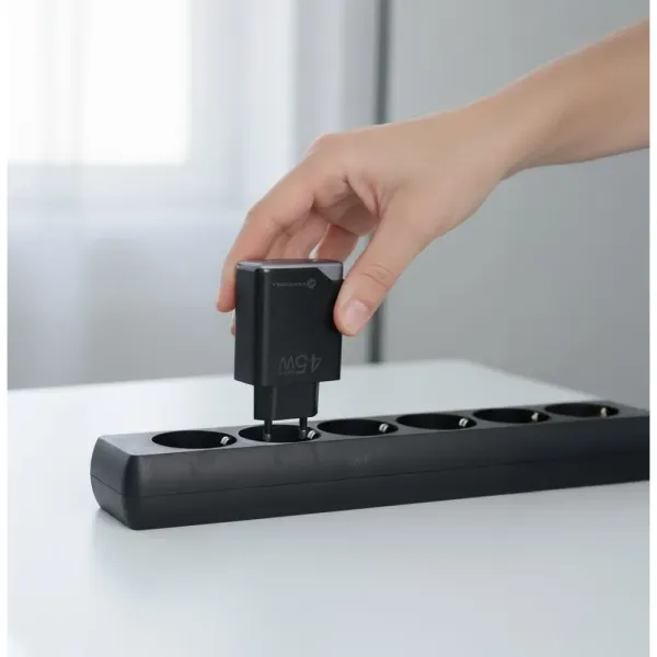 FORCELL F-Energy Chargeur réseau 45W port USB-C et USB-A