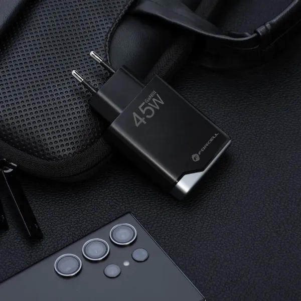 FORCELL F-Energy Chargeur réseau 45W deux ports USB-C