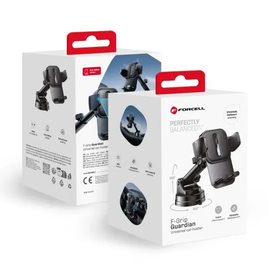 FORCELL F-Grip Support de téléphone de voiture universel pour pare brise et tableau de bord