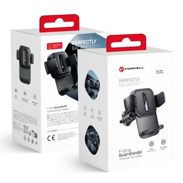 FORCELL F-Grip Support de téléphone de voiture universel pour grille d'aération