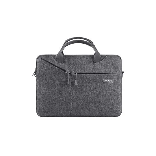 WiWU Walker Elite Sacoche Ordinateur 15,6" Gris