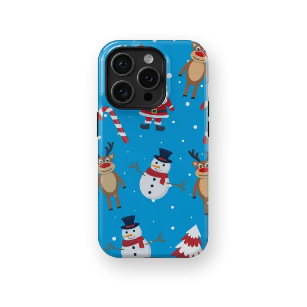 Snowy Friends | Coque de téléphone 3D 2en1 Ultra-résistante