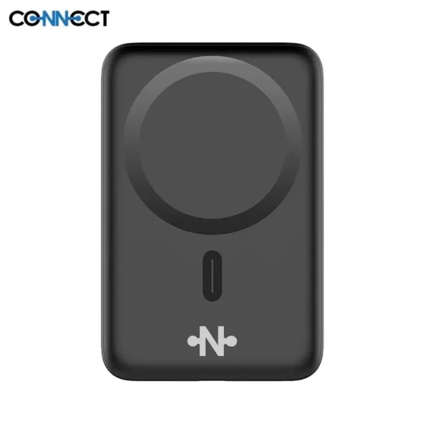 CONNECT Batterie Externe Power Bank sans Fil MagSafe 10000mAh 15W noir