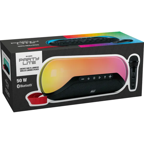 BIGBEN Enceinte Karaoké Bluetooth 50W Lumineuse
